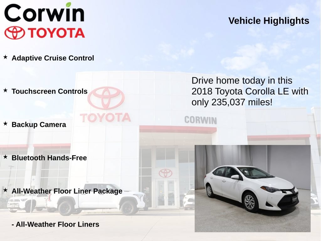 Used 2018 Toyota Corolla LE FWD image 6