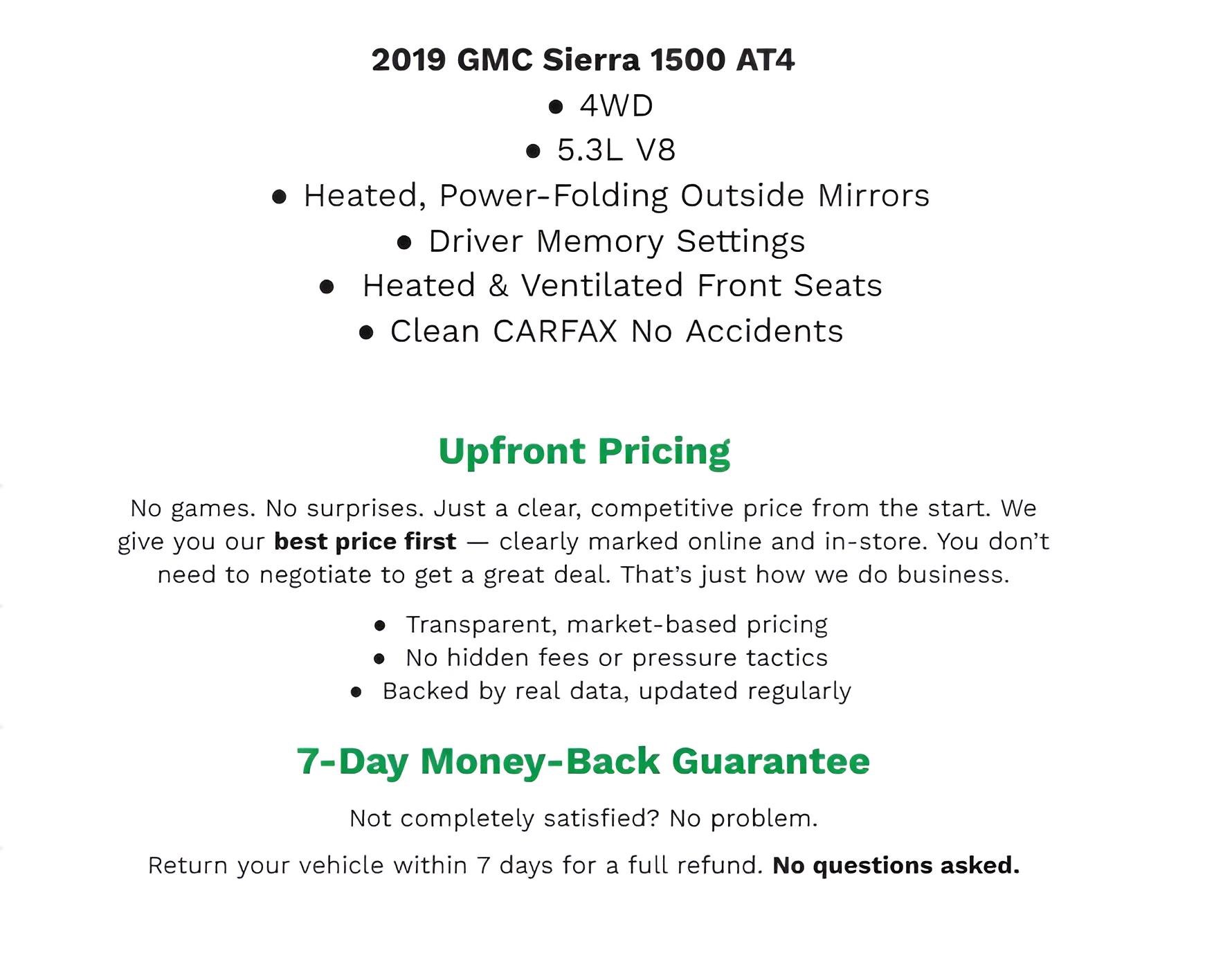Used 2019 GMC Sierra 1500 AT4 image 2