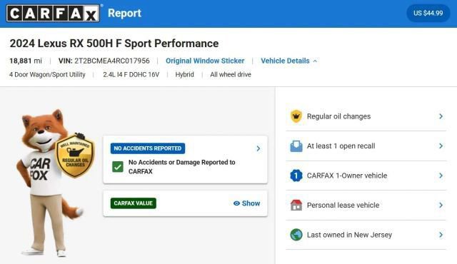 Used 2024 Lexus RX 500h F Sport image 5