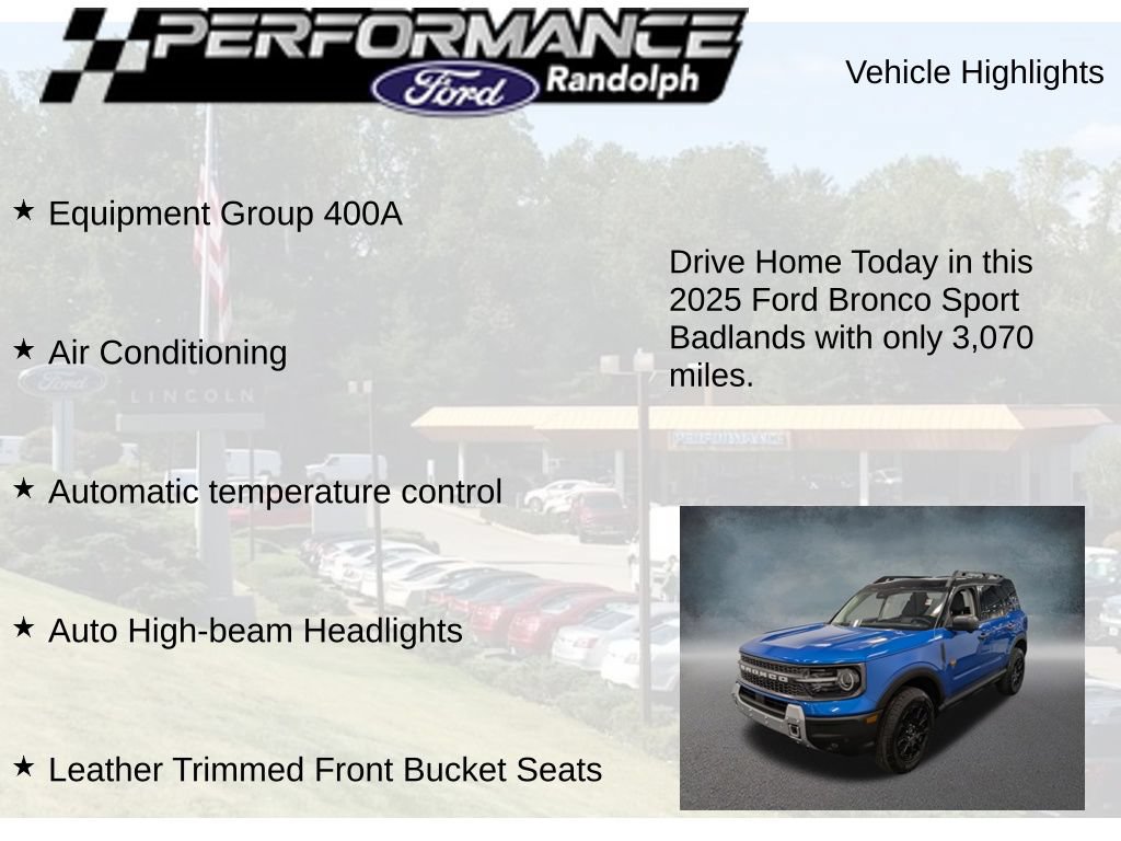 Used 2025 Ford Bronco Sport Badlands AWD/4WD image 9