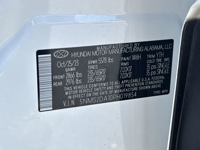 Certified 2023 Hyundai Santa Fe Blue w/ Cargo Package image 33