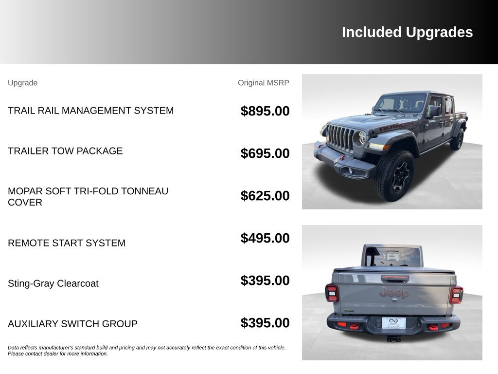 Used 2022 Jeep Gladiator Rubicon w/ LED Lighting Group AWD/4WD image 7