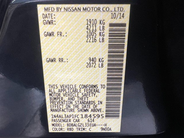 Used 2015 Nissan Altima 2.5 S w/ Power Driver Seat Package FWD image 29