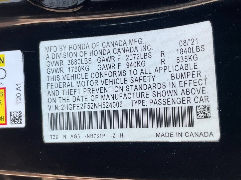 Used 2022 Honda Civic Sport image 31