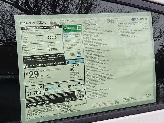 New 2026 Subaru Impreza 2.0i Sport AWD/4WD image 18