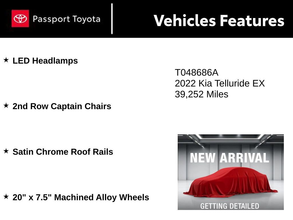 Used 2022 Kia Telluride EX w/ EX Premium Package image 3