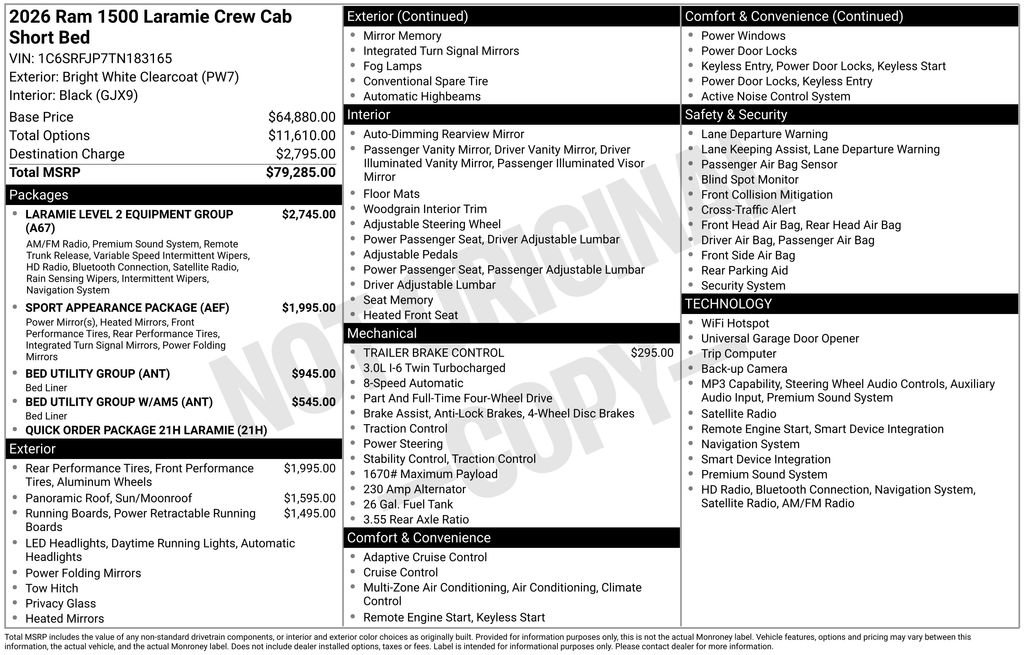 New 2026 RAM 1500 Laramie AWD/4WD image 32