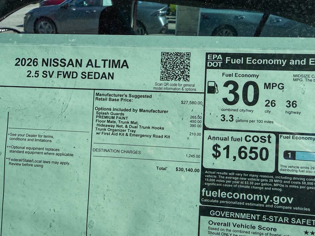 New 2026 Nissan Altima 2.5 SV FWD image 23