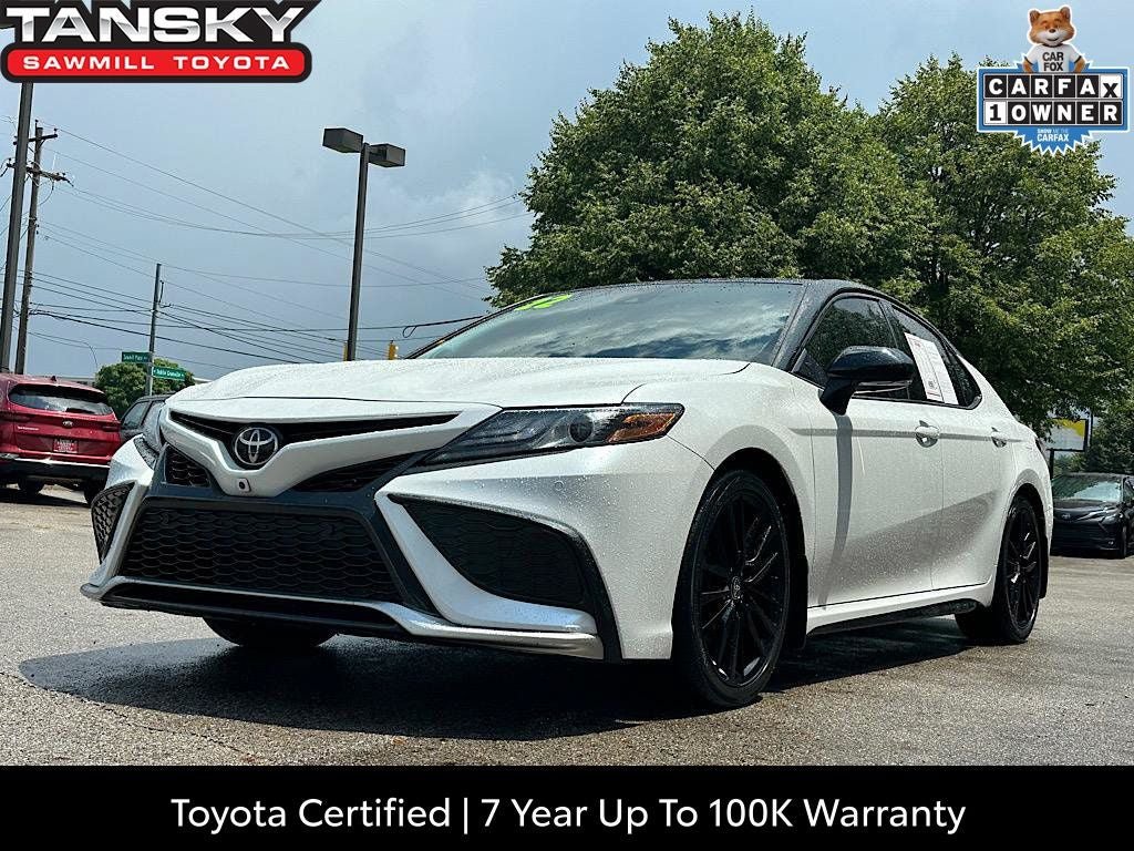 Certified 2022 Toyota Camry XSE w/ Navigation Package FWD image 1