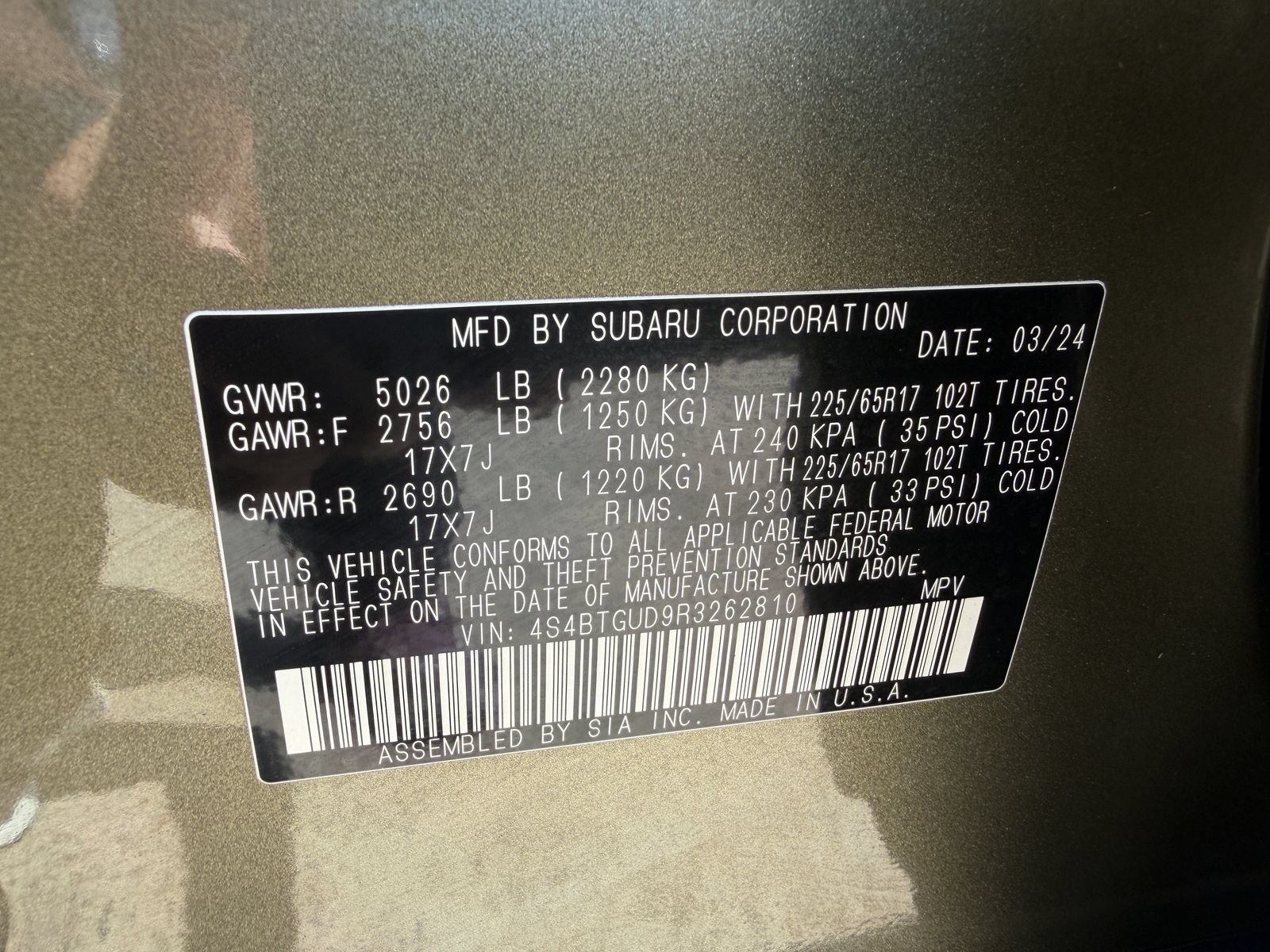 Used 2024 Subaru Outback Wilderness AWD/4WD image 32