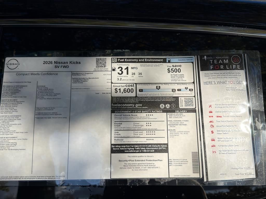 New 2026 Nissan Kicks SV image 12