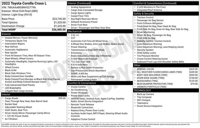 Used 2022 Toyota Corolla Cross L image 2