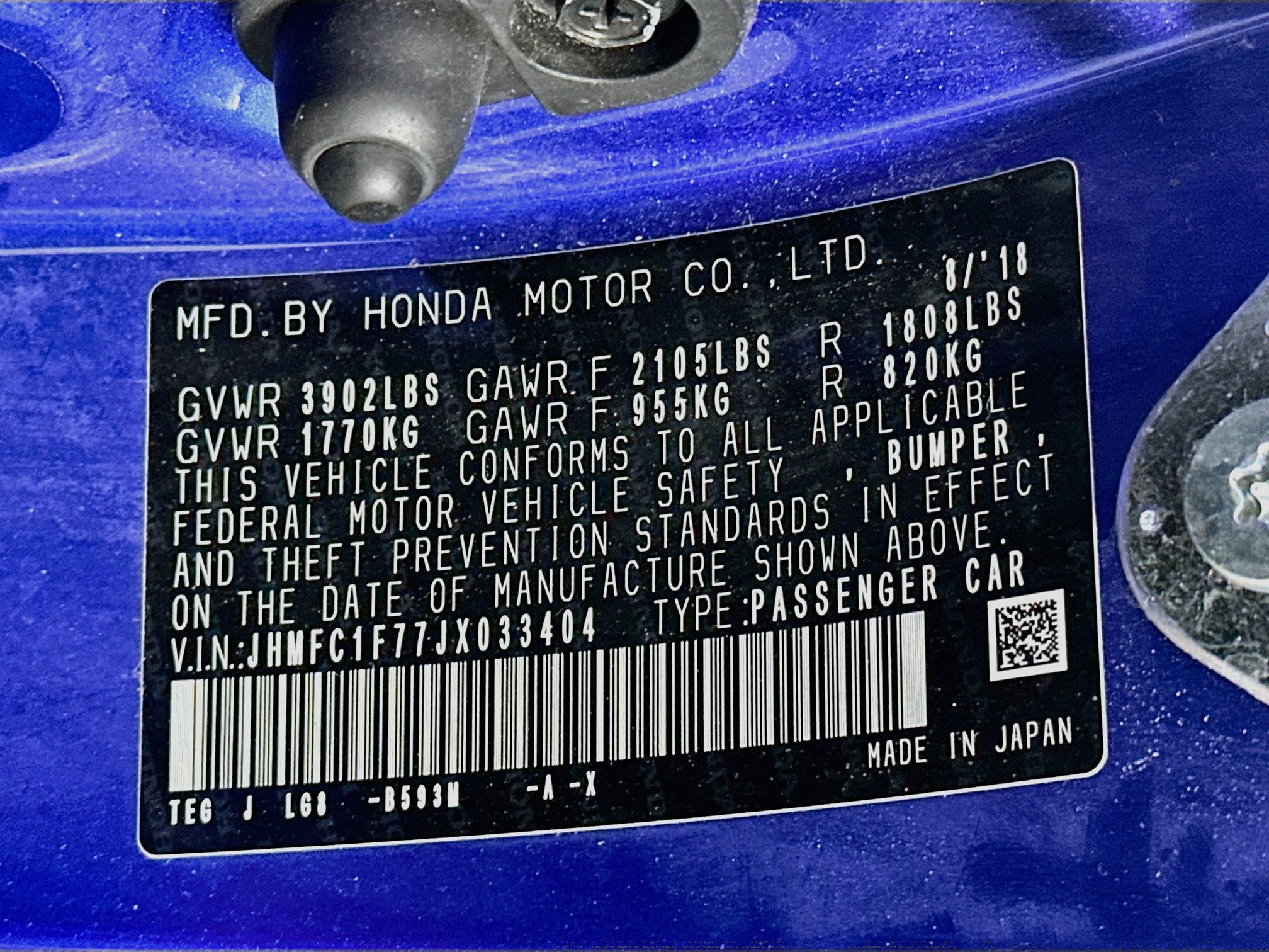 Used 2018 Honda Civic EX-L image 12