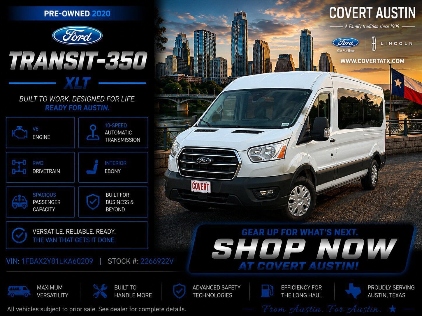 Used 2020 Ford Transit 350 XLT