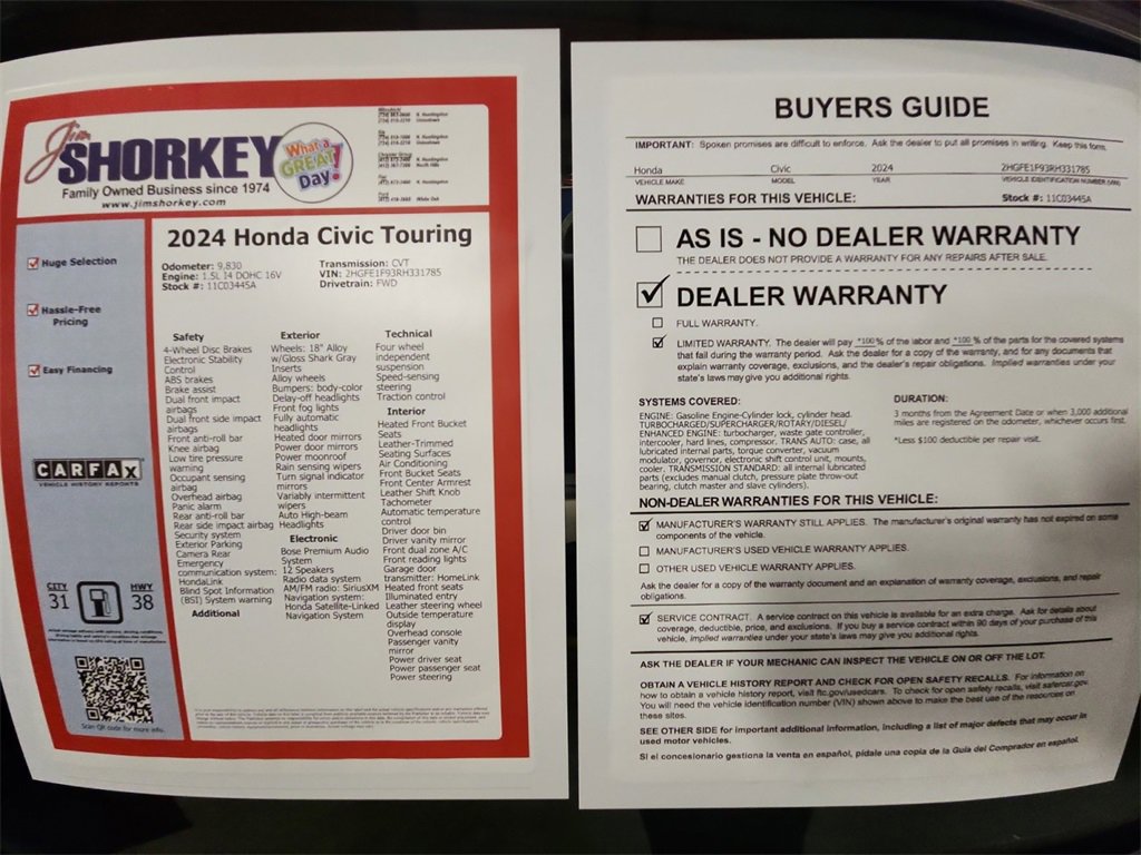 Used 2024 Honda Civic Touring image 36