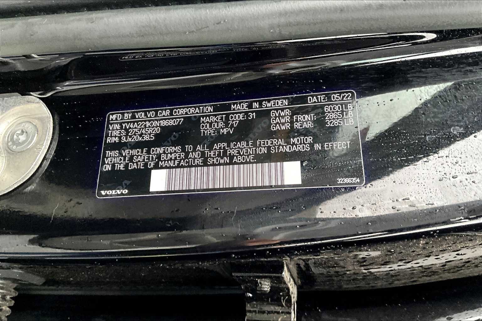 Used 2022 Volvo XC90 T6 Momentum w/ Climate Package image 21