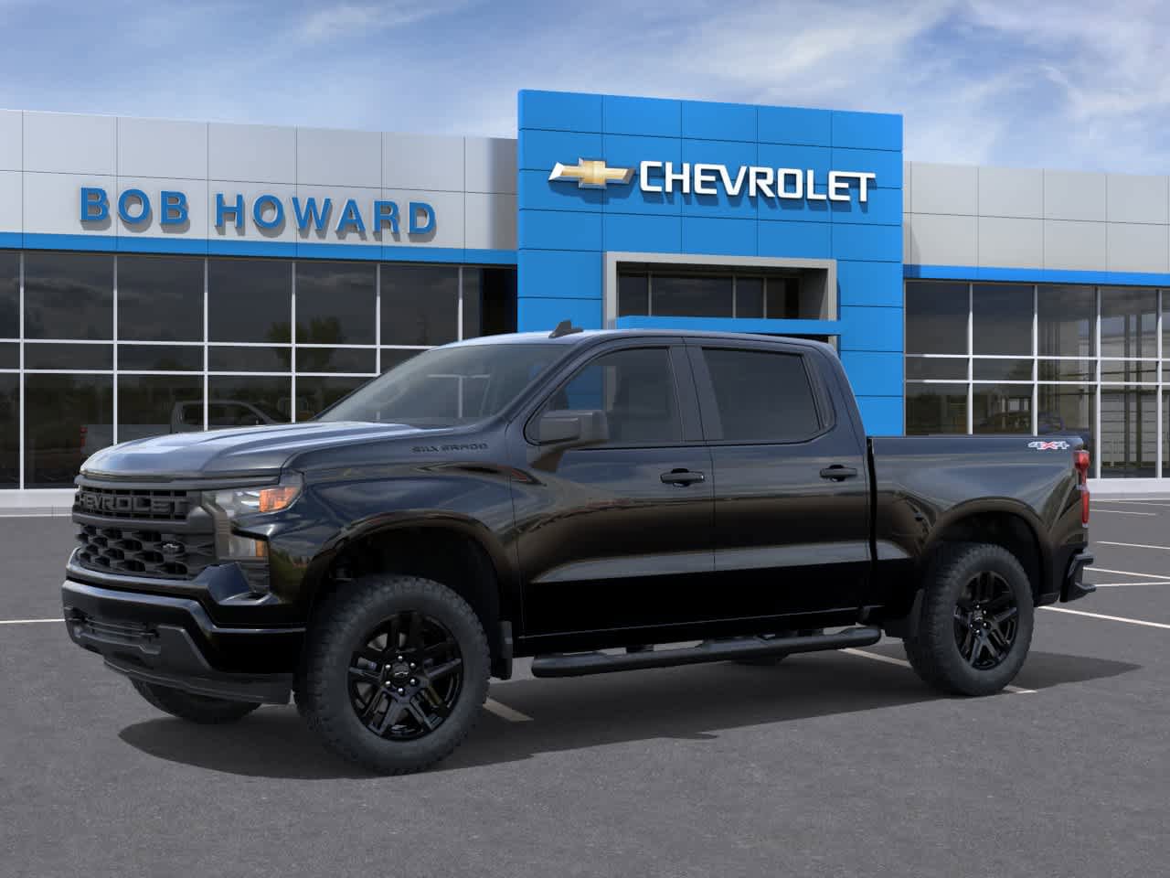 New 2026 Chevrolet Silverado 1500 Custom w/ Turbomax Blackout Package AWD/4WD image 2