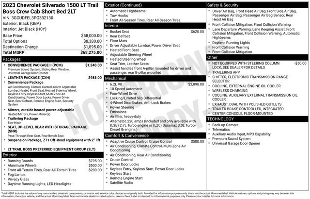 Used 2023 Chevrolet Silverado 1500 LT Trail Boss w/ Convenience Package II AWD/4WD image 5