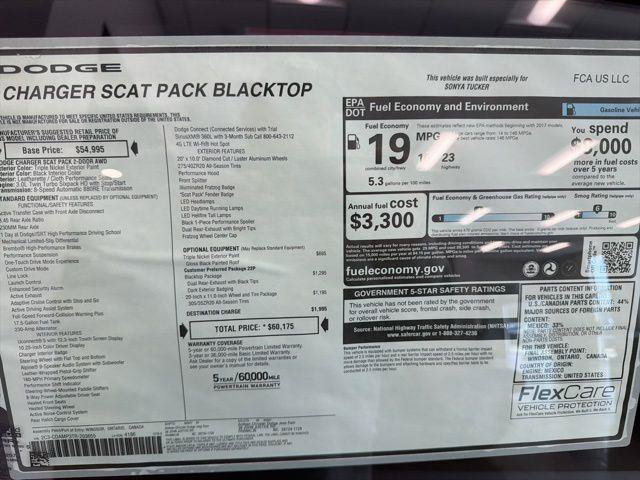 New 2026 Dodge Charger Scat Pack w/ Blacktop Package AWD/4WD image 19