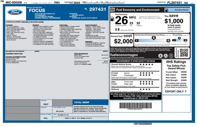 Used 2015 Ford Focus ST image 33
