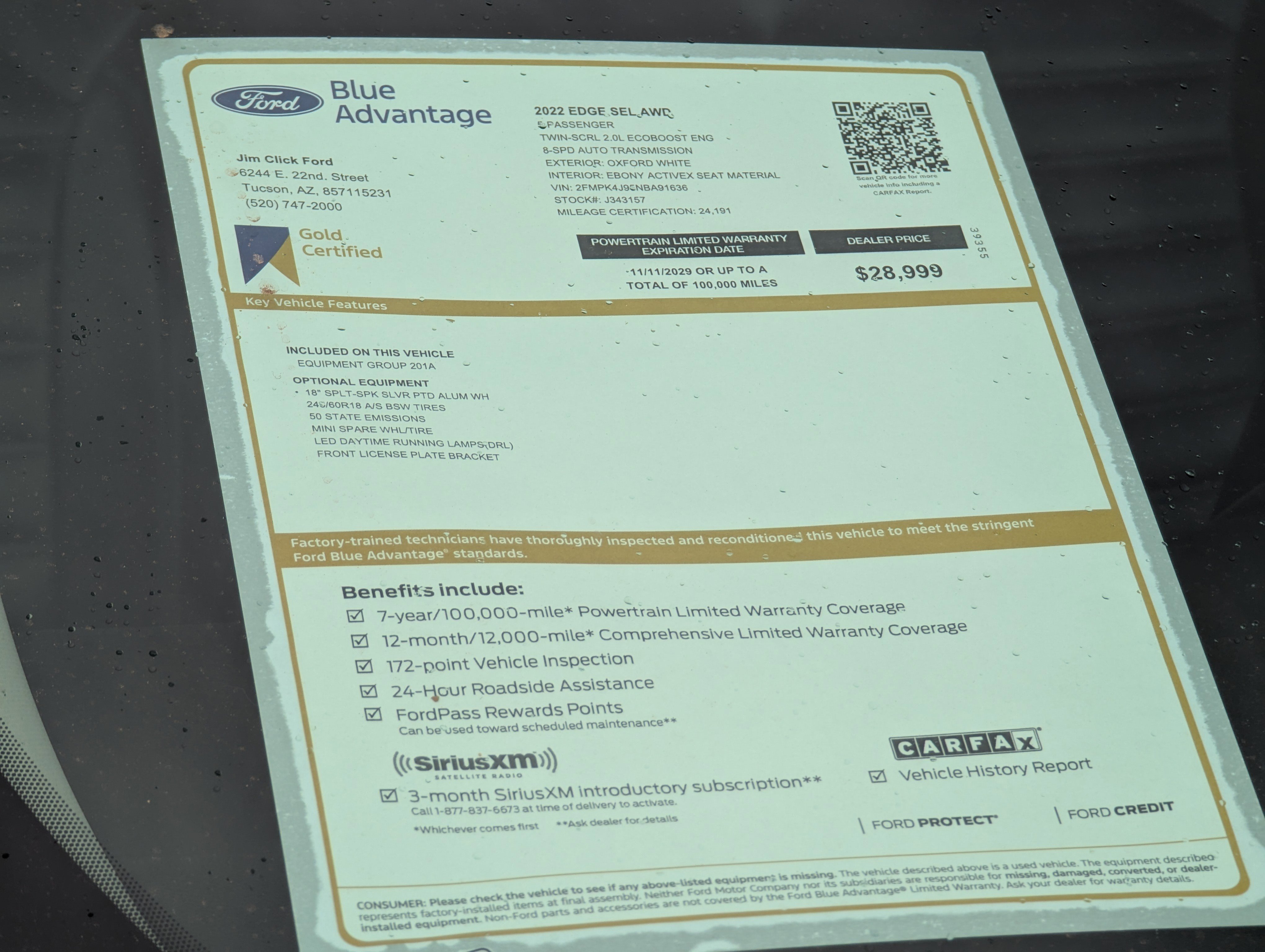Used 2022 Ford Edge SEL image 13