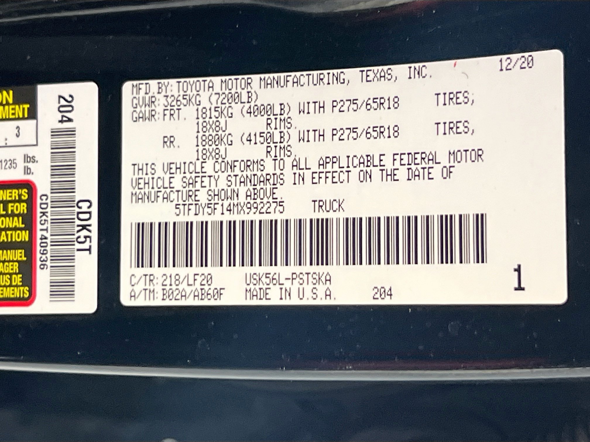 Used 2021 Toyota Tundra TRD Pro AWD/4WD image 33