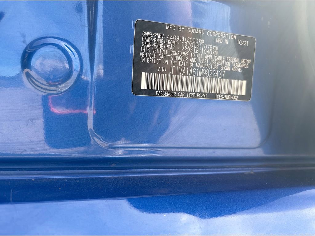 Used 2021 Subaru WRX w/ Popular Package #3 (IZT) image 29