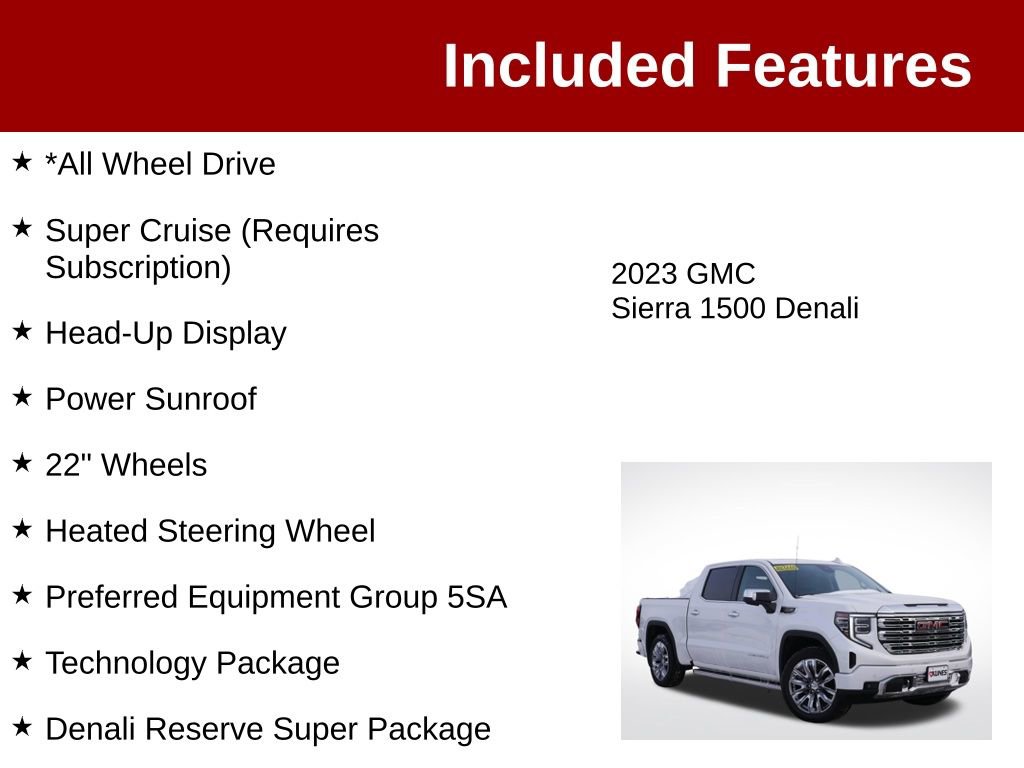 Used 2023 GMC Sierra 1500 Denali AWD/4WD image 3