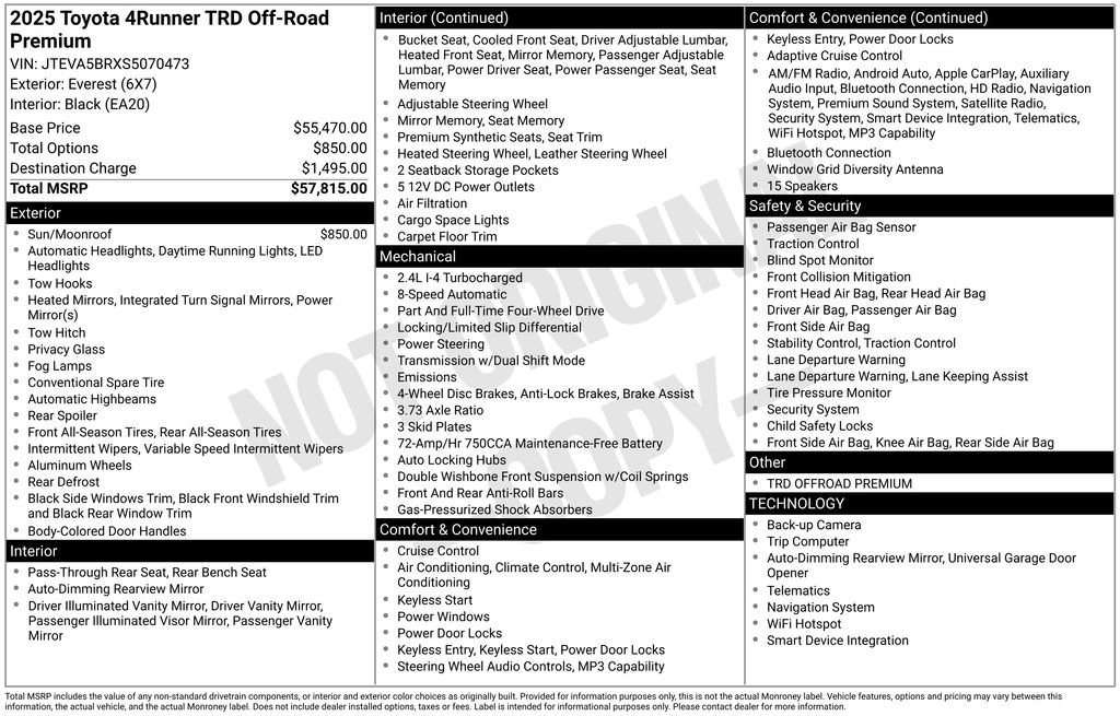 Used 2025 Toyota 4Runner TRD Off-Road Premium image 32