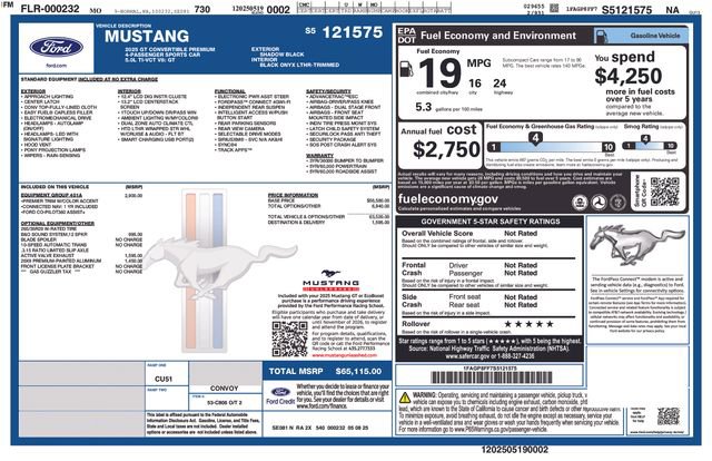 New 2025 Ford Mustang GT Premium image 56