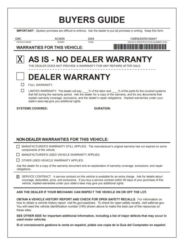 Used 2024 GMC Acadia Denali image 32