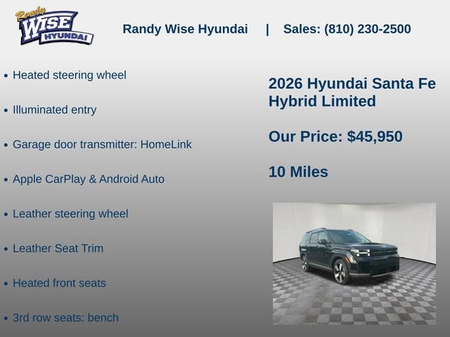 New 2026 Hyundai Santa Fe Limited AWD/4WD image 15