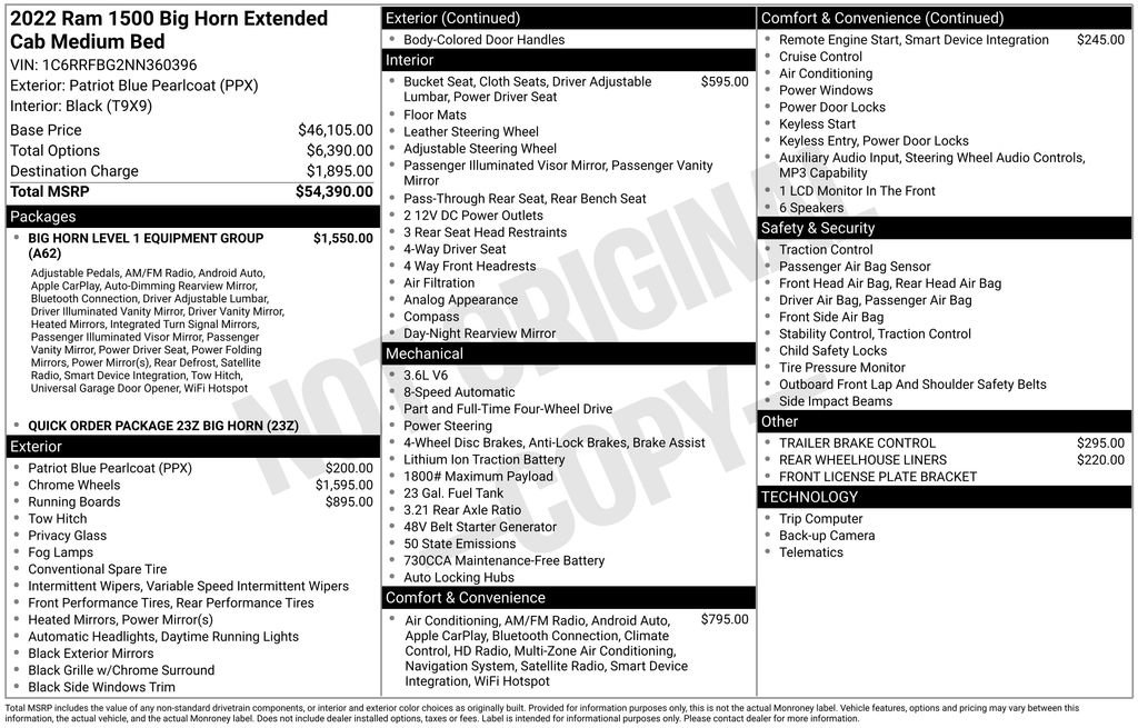 Used 2022 RAM 1500 Big Horn AWD/4WD image 35
