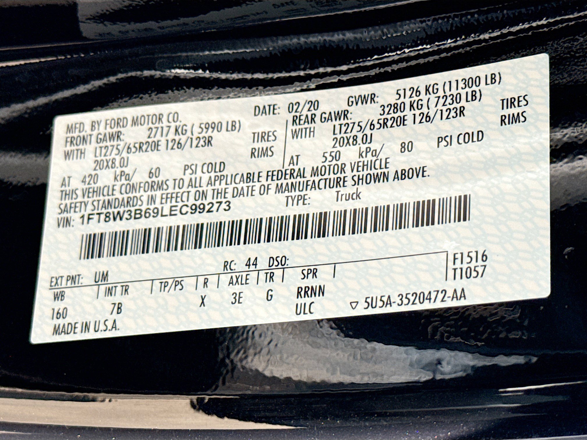 Used 2020 Ford F350 Platinum w/ Snow Plow Prep Package image 39