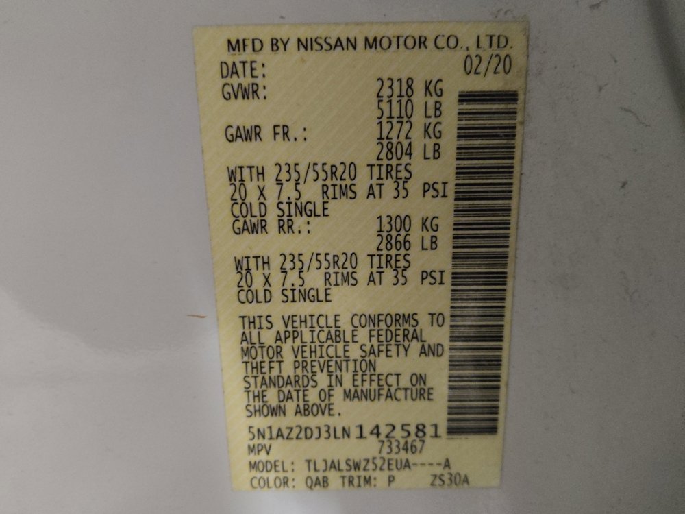 Used 2020 Nissan Murano Platinum FWD image 33