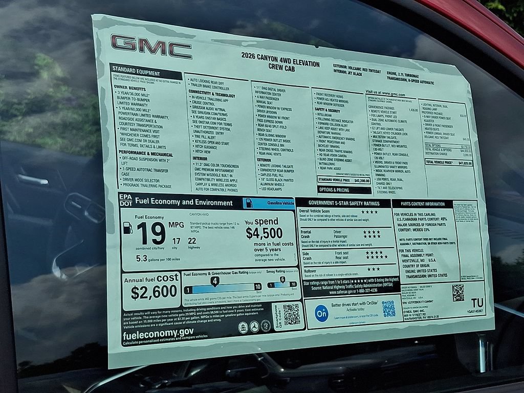 New 2026 GMC Canyon Elevation w/ Convenience Package AWD/4WD image 18