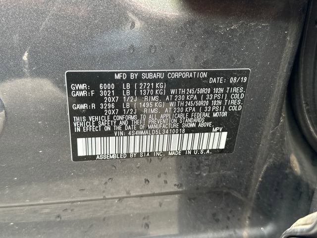 Used 2020 Subaru Ascent Limited w/ Technology Package AWD/4WD image 24