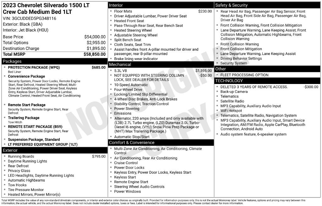 Used 2023 Chevrolet Silverado 1500 LT w/ Protection Package AWD/4WD image 4