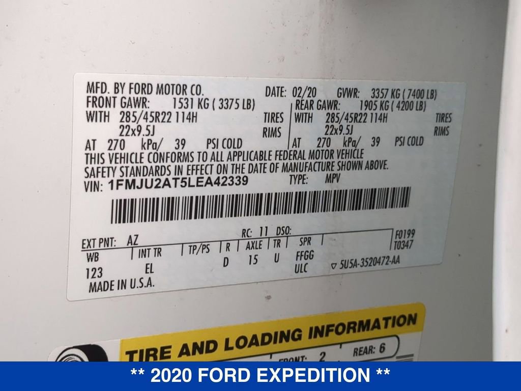 Used 2020 Ford Expedition Limited w/ Equipment Group 302A image 29