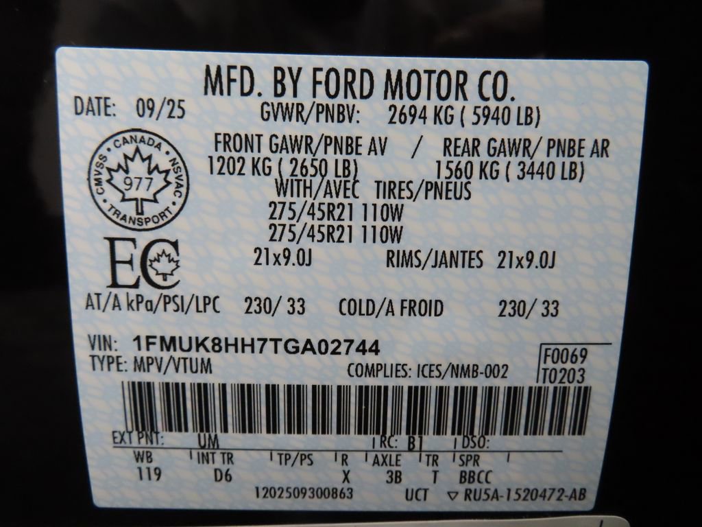 Used 2026 Ford Explorer Platinum w/ LUX Leather Package AWD/4WD image 77