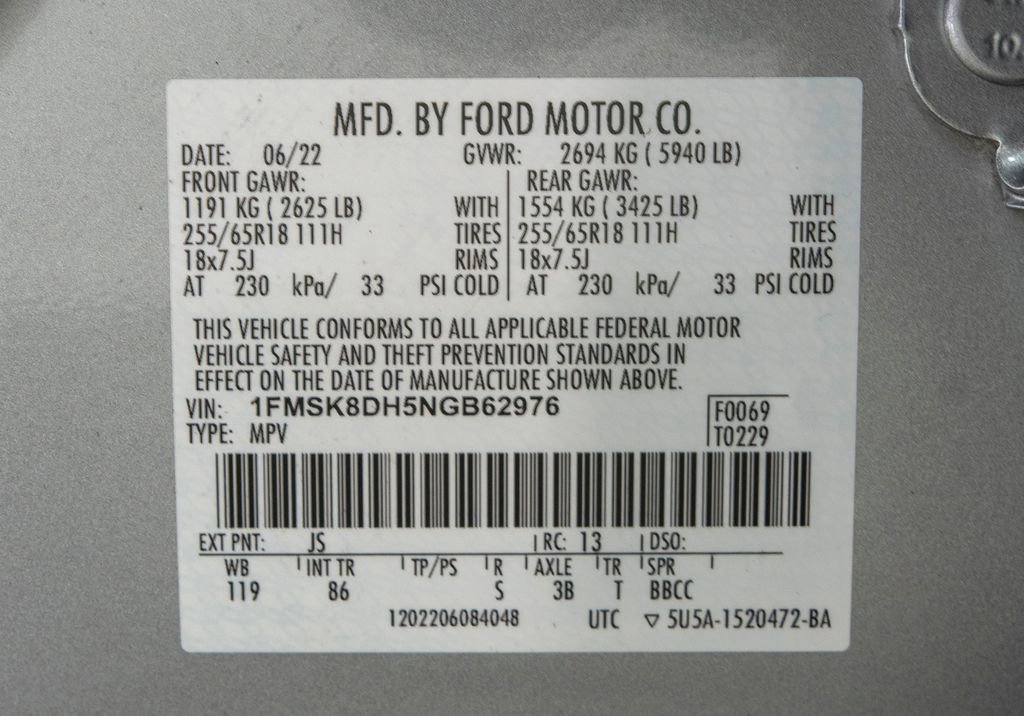 Used 2022 Ford Explorer XLT AWD/4WD image 36