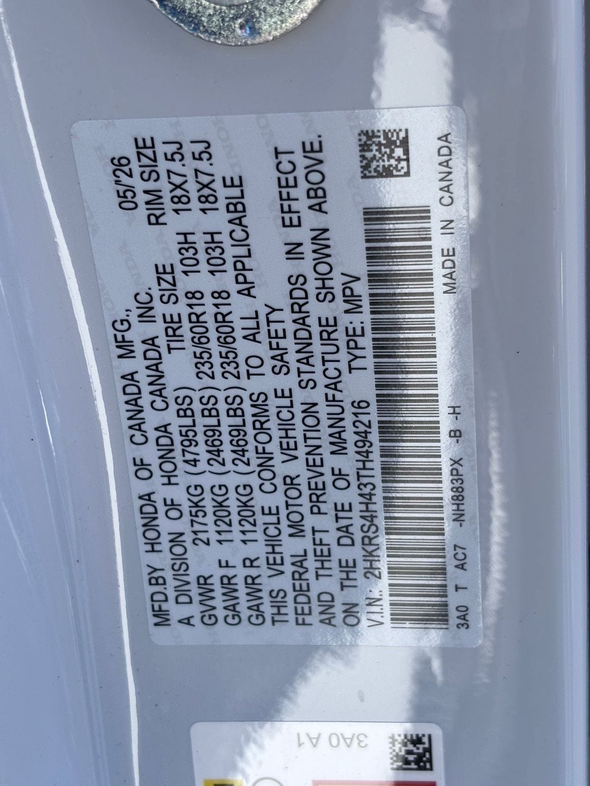 New 2026 Honda CR-V EX image 25