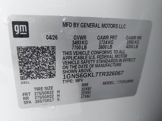New 2026 Chevrolet Suburban High Country w/ Sun And Tow Package AWD/4WD image 34