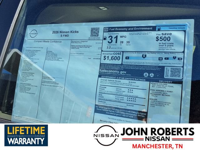 New 2026 Nissan Kicks S image 19