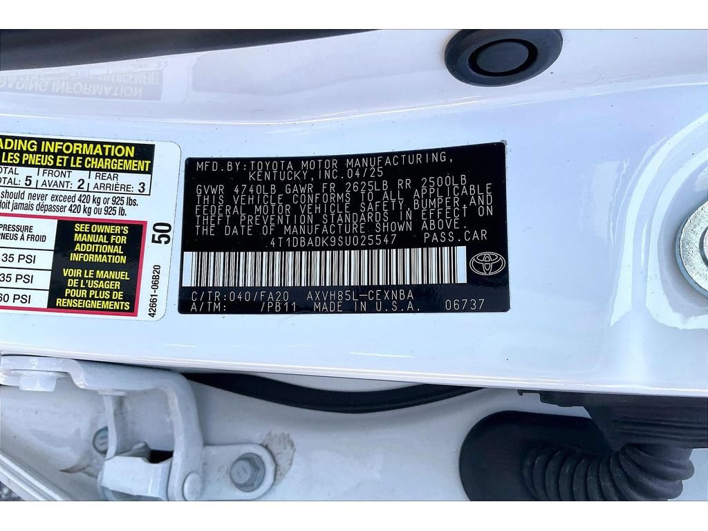 Used 2025 Toyota Camry LE w/ Convenience Package AWD/4WD image 29