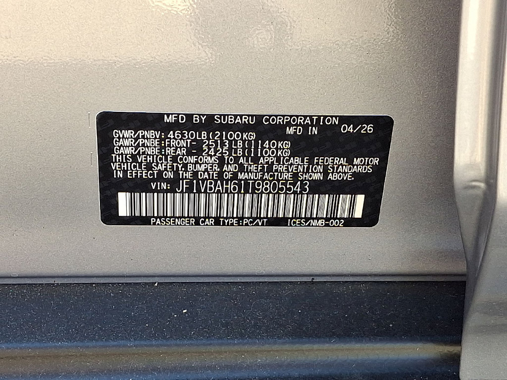 New 2026 Subaru WRX AWD/4WD image 18