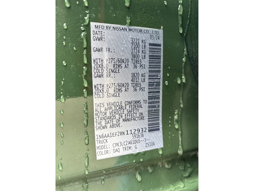 Used 2024 Nissan Titan SV w/ SV Bronze Edition Package image 17