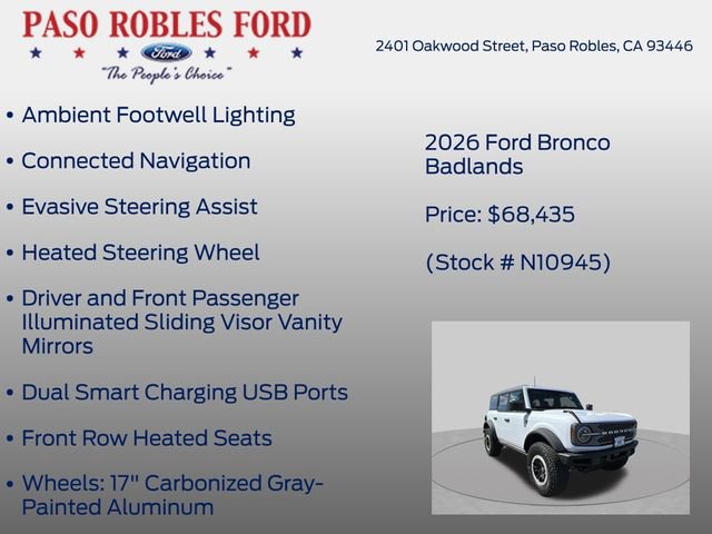 New 2026 Ford Bronco Badlands AWD/4WD image 35