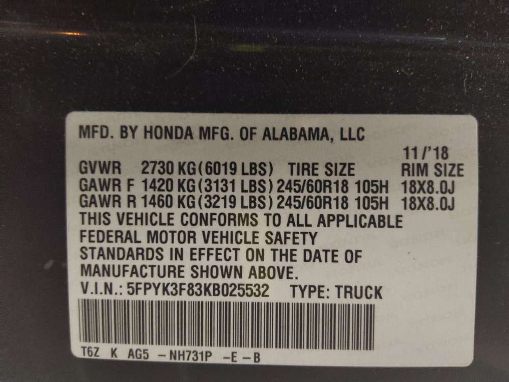 Used 2019 Honda Ridgeline Black Edition image 33