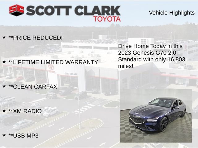 Used 2023 Genesis G70 2.0T w/ Sport Prestige Package image 13